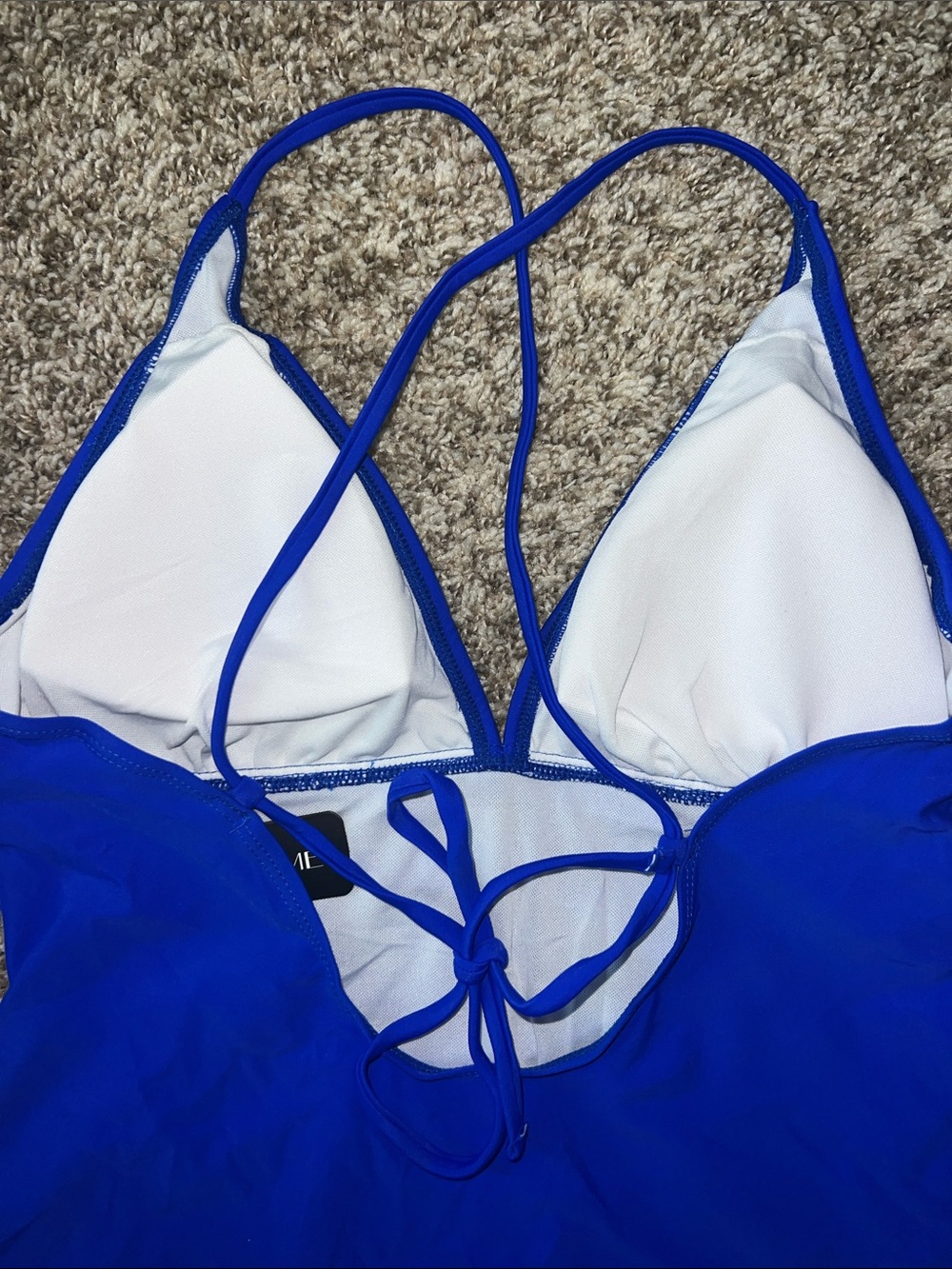 NWT! TEMPT ME Royal Blue One Piece Swimsuit in Packaged Bag Size Large - Picture 10 of 11